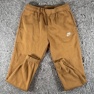 Nike Sportswear Club Fleece Sweatpants Men's Medium Brown Activewear Gym Running